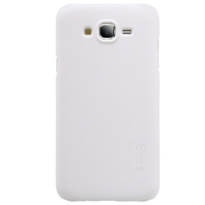 Samsung Galaxy J5 Nillkin Frosted Shield balts plastmasas apvalks + ekrāna aizsargplēve / Vacins.lv