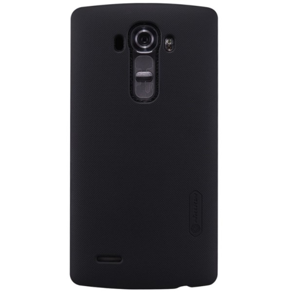„Nillkin“ Frosted Shield dėklas - juodas + apsauginė ekrano plėvelė (G4 Stylus)