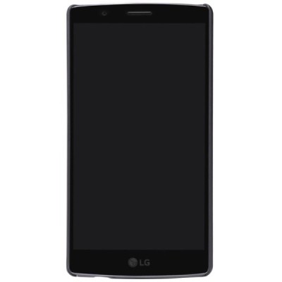 LG G4 Stylus (H635) Nillkin Frosted Shield juodas plastikinis dėklas + apsauginė ekrano plėvelė / Priedai.lt