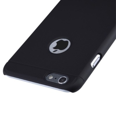 Apple iPhone 6 Plus (6s Plus) Nillkin Frosted Shield melns plastmasas futrālis / Vacins.lv