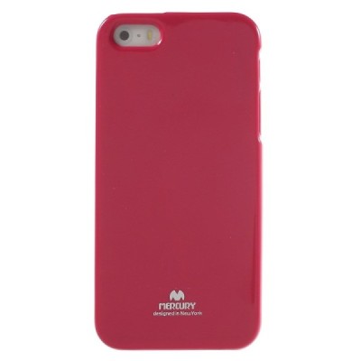 Apple iPhone 5 (5S) Mercury tumši rozs cieta silikona (TPU) apvalks / vacins.lv