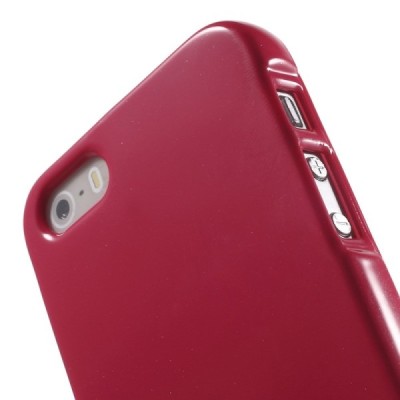 Apple iPhone 5 (5S) Mercury tumši rozs cieta silikona (TPU) apvalks / vacins.lv
