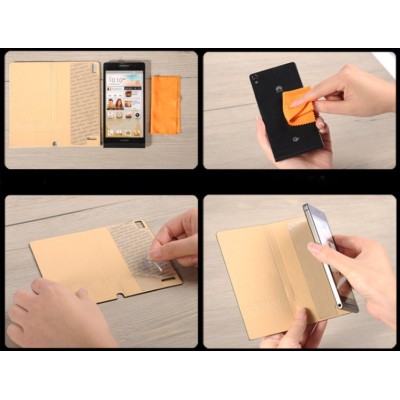 Prabangus „Baseus Business“ juodas Huawei Ascend P6 dėklas (dėkliukas) / Priedai.lt