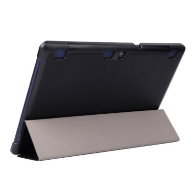 Lenovo Tab2 A10-70 10,1 atvēramais melns maciņš / Vacins.lv
