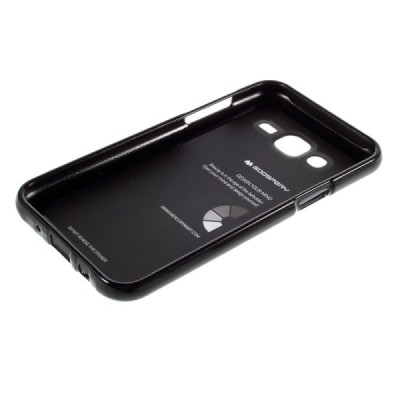 Samsung Galaxy J5 Mercury melns cieta silikona (TPU) apvalks / vacins.lv