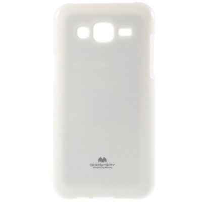 Samsung Galaxy J5 Mercury balts cieta silikona (TPU) apvalks / vacins.lv