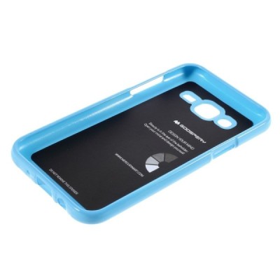 Samsung Galaxy J5 Mercury mėlynas kieto silikono tpu dėklas - nugarėlė / Priedai.lt
