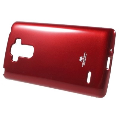 LG G4 Stylus (H635) Mercury raudonas kieto silikono tpu dėklas - nugarėlė / Priedai.lt