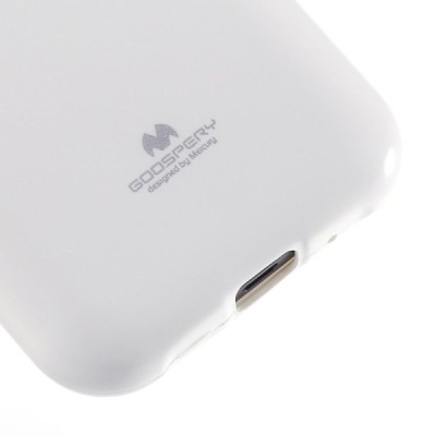Samsung Galaxy J1 Mercury baltas kieto silikono tpu dėklas - nugarėlė / Priedai.lt