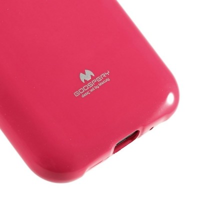 Samsung Galaxy J1 Mercury tumši rozs cieta silikona (TPU) apvalks / vacins.lv