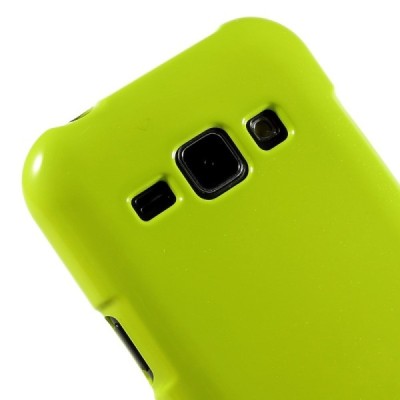 Samsung Galaxy J1 Mercury zaļš cieta silikona (TPU) apvalks / Vacins.lv