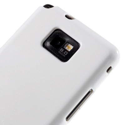 Samsung Galaxy S2 Mercury balts cieta silikona (TPU) apvalks / vacins.lv