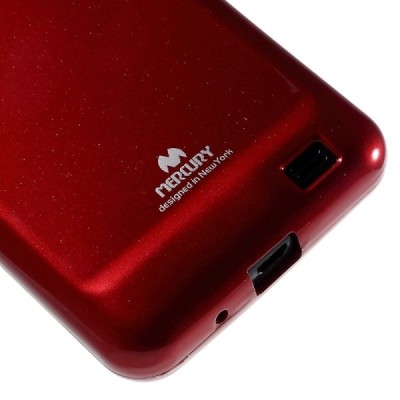 Samsung Galaxy S2 Mercury sarkans cieta silikona (TPU) apvalks / vacins.lv