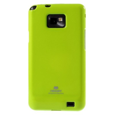 Samsung Galaxy S2 Mercury zaļš cieta silikona (TPU) apvalks / Vacins.lv