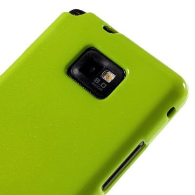 Samsung Galaxy S2 Mercury zaļš cieta silikona (TPU) apvalks / Vacins.lv