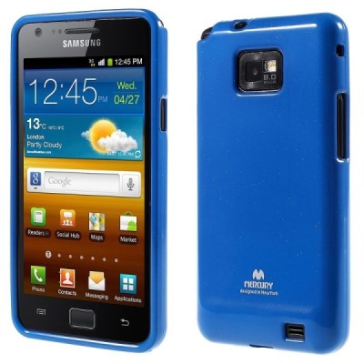 Samsung Galaxy S2 Mercury zils cieta silikona (TPU) apvalks / vacins.lv