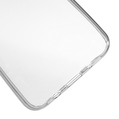 Samsung Galaxy J5 (J500) skaidrus (permatomas) kieto silikono TPU ploniausias pasaulyje pilkas dėklas / Priedai.lt