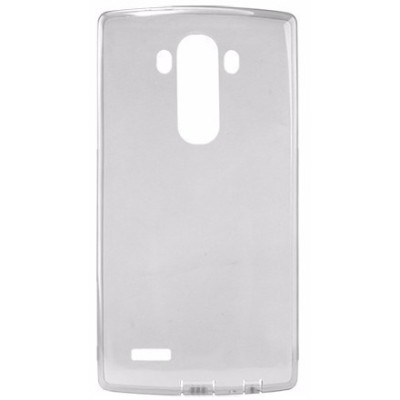 LG G4s (H735) skaidrus (permatomas) kieto silikono TPU ploniausias pasaulyje pilkas dėklas / Priedai.lt