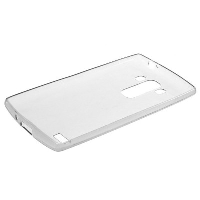 LG G4s (H735) skaidrus (permatomas) kieto silikono TPU ploniausias pasaulyje pilkas dėklas / Priedai.lt