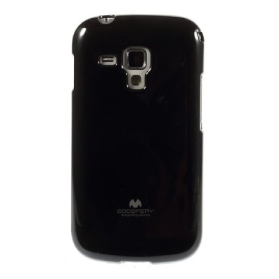 Samsung Galaxy S Duos 2 S7582, S Duos S7562, Trend S7560, Trend Plus S7580 Mercury melns cieta silikona (TPU) apvalks / vacins.l