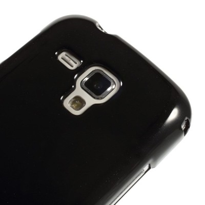 Samsung Galaxy S Duos 2 S7582, S Duos S7562, Trend S7560, Trend Plus S7580 Mercury melns cieta silikona (TPU) apvalks / vacins.l