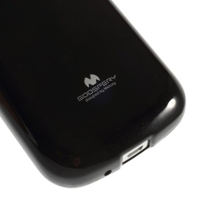 Samsung Galaxy S Duos 2 S7582, S Duos S7562, Trend S7560, Trend Plus S7580 Mercury melns cieta silikona (TPU) apvalks / vacins.l