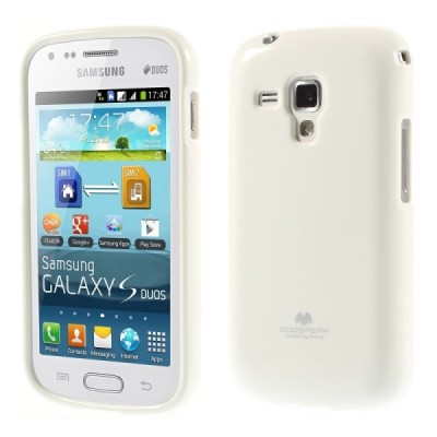 Samsung Galaxy S Duos 2 S7582, S Duos S7562, Trend S7560, Trend Plus S7580 Mercury balts cieta silikona (TPU) apvalks / vacins.l