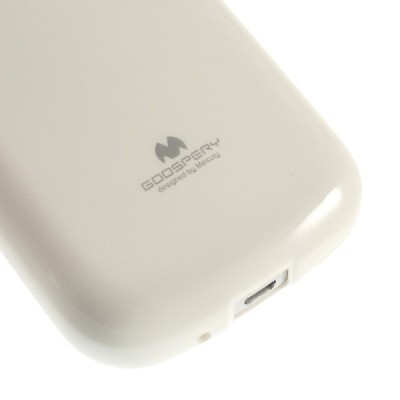 Samsung Galaxy S Duos 2 S7582, S Duos S7562, Trend S7560, Trend Plus S7580 Mercury balts cieta silikona (TPU) apvalks / vacins.l