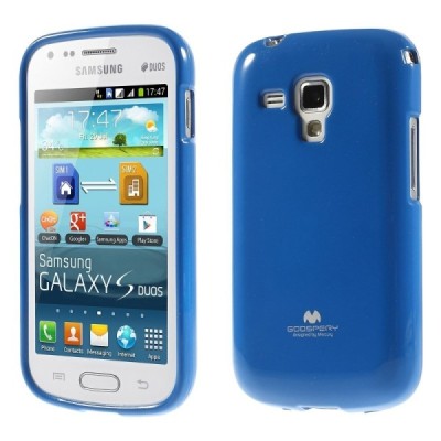 Samsung Galaxy S Duos 2 S7582, S Duos S7562, Trend S7560, Trend Plus S7580 Mercury zils cieta silikona (TPU) apvalks / vacins.lv