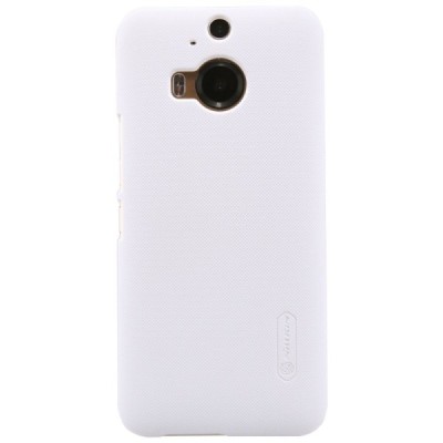 HTC One M9+ Plus Nillkin Frosted Shield balts plastmasas apvalks + ekrāna aizsargplēve / Vacins.lv