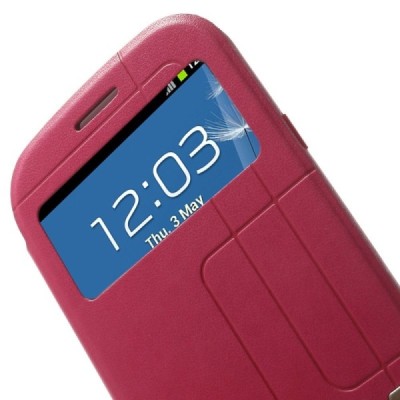 Samsung Galaxy S3 View Window atvēramais rozs maciņš / Vacins.lv