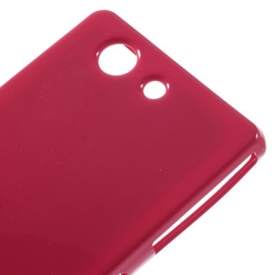 Sony Xperia Z3 Compact tamsiai rožinis Mercury kieto silikono (TPU) dėklas / Priedai.lt