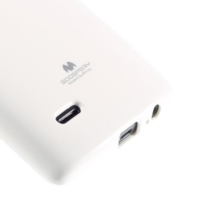 LG G Flex 2 (H955) Mercury balts cieta silikona (TPU) apvalks / vacins.lv