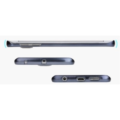 Samsung Galaxy S6 Edge (G925) Rock Neon dzidrs (caurspīdīgs) zils plastmasas apvalks / Vacins.lv