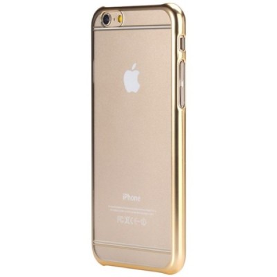 Apple iPhone 6S Rock Neon dzidrs (caurspīdīgs) zelta plastmasas apvalks / Vacins.lv