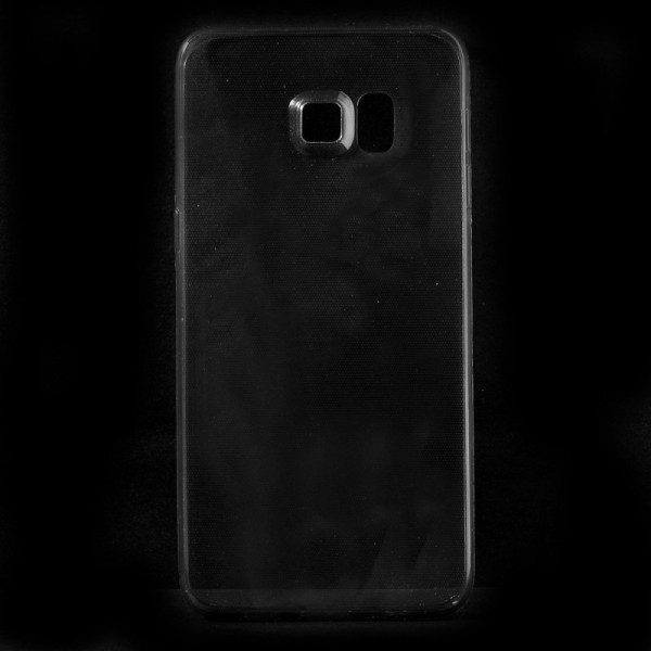 Planākais TPU dzidrs apvalks - pelēks (Galaxy S6 Edge+)