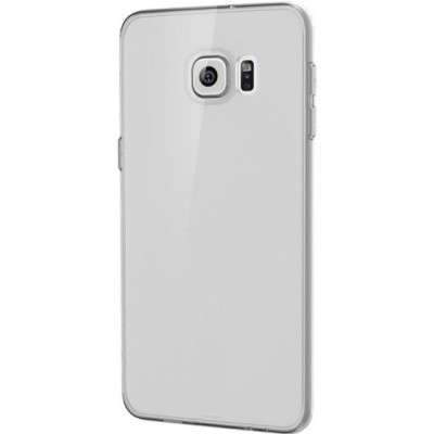 Samsung Galaxy S6 Edge+ Plus (G928) dzidrs (caurspīdīgs) cieta silikona TPU pasaulē planākais pelēks apvalks / Vacins.lv