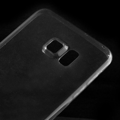 Samsung Galaxy S6 Edge+ Plus (G928) dzidrs (caurspīdīgs) cieta silikona TPU pasaulē planākais pelēks apvalks / Vacins.lv