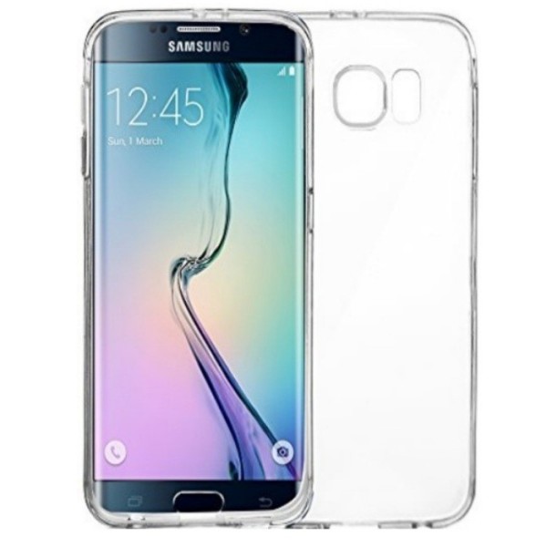 Cieta silikona (TPU) apvalks - dzidrs (Galaxy S6 Edge)
