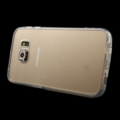 Samsung Galaxy S6 Edge (G925) cieta silikona (TPU) dzidrs (caurspīdīgs) apvalks / Vacins.lv