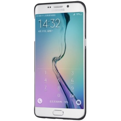 Samsung Galaxy S6 Edge+ Plus (G928) Nillkin Frosted Shield juodas plastikinis dėklas + apsauginė ekrano plėvelė / Priedai.lt