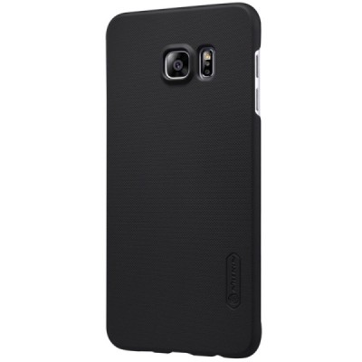 Samsung Galaxy S6 Edge+ Plus (G928) Nillkin Frosted Shield juodas plastikinis dėklas + apsauginė ekrano plėvelė / Priedai.lt
