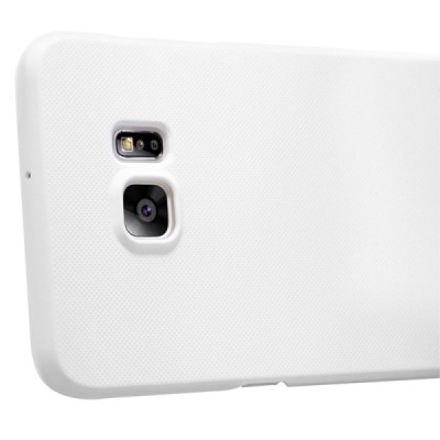 Samsung Galaxy S6 Edge+ Pluss (G928) Nillkin Frosted Shield balts plastmasas apvalks + ekrāna aizsargplēve / Vacins.lv