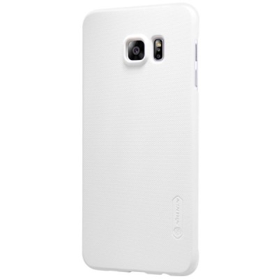 Samsung Galaxy S6 Edge+ Pluss (G928) Nillkin Frosted Shield balts plastmasas apvalks + ekrāna aizsargplēve / Vacins.lv