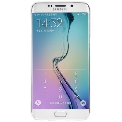 Samsung Galaxy S6 Edge+ Pluss (G928) Nillkin Frosted Shield balts plastmasas apvalks + ekrāna aizsargplēve / Vacins.lv