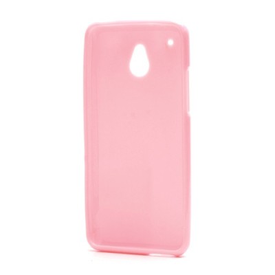HTC One mini rožinis silikoninis dėklas / Priedai.lt