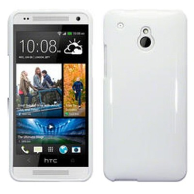 HTC One mini Jelly Case balts cieta silikona (TPU) futrālis / Vacins.lv