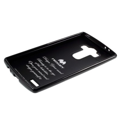 LG G4 (H815) Mercury melns cieta silikona (TPU) apvalks / vacins.lv