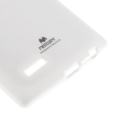 LG G4 (H815) Mercury balts cieta silikona (TPU) apvalks / vacins.lv