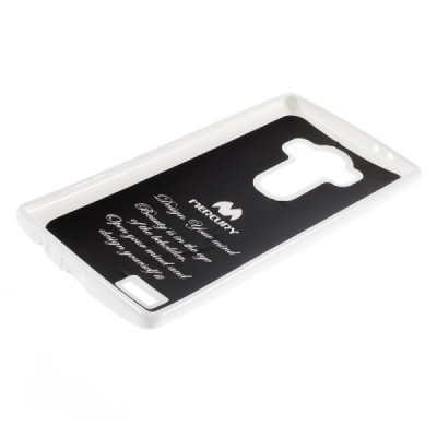 LG G4 (H815) Mercury balts cieta silikona (TPU) apvalks / vacins.lv
